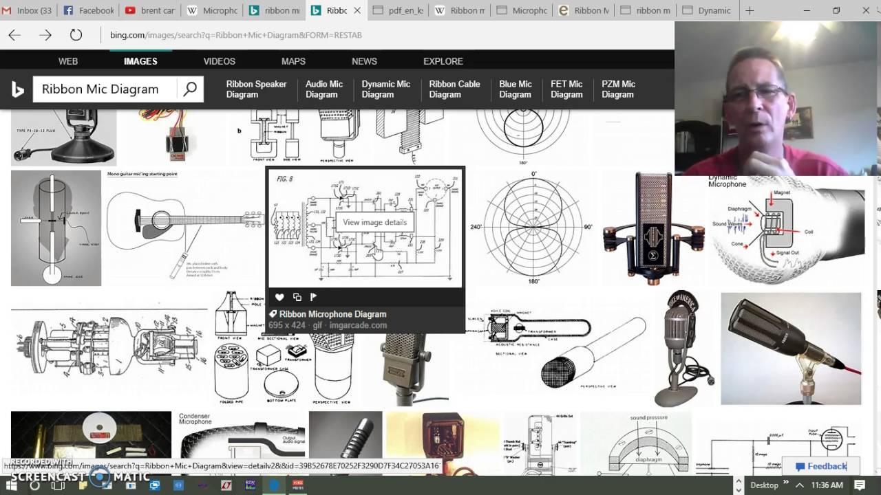 Microphones 17 ; Ribbon mic Transducers