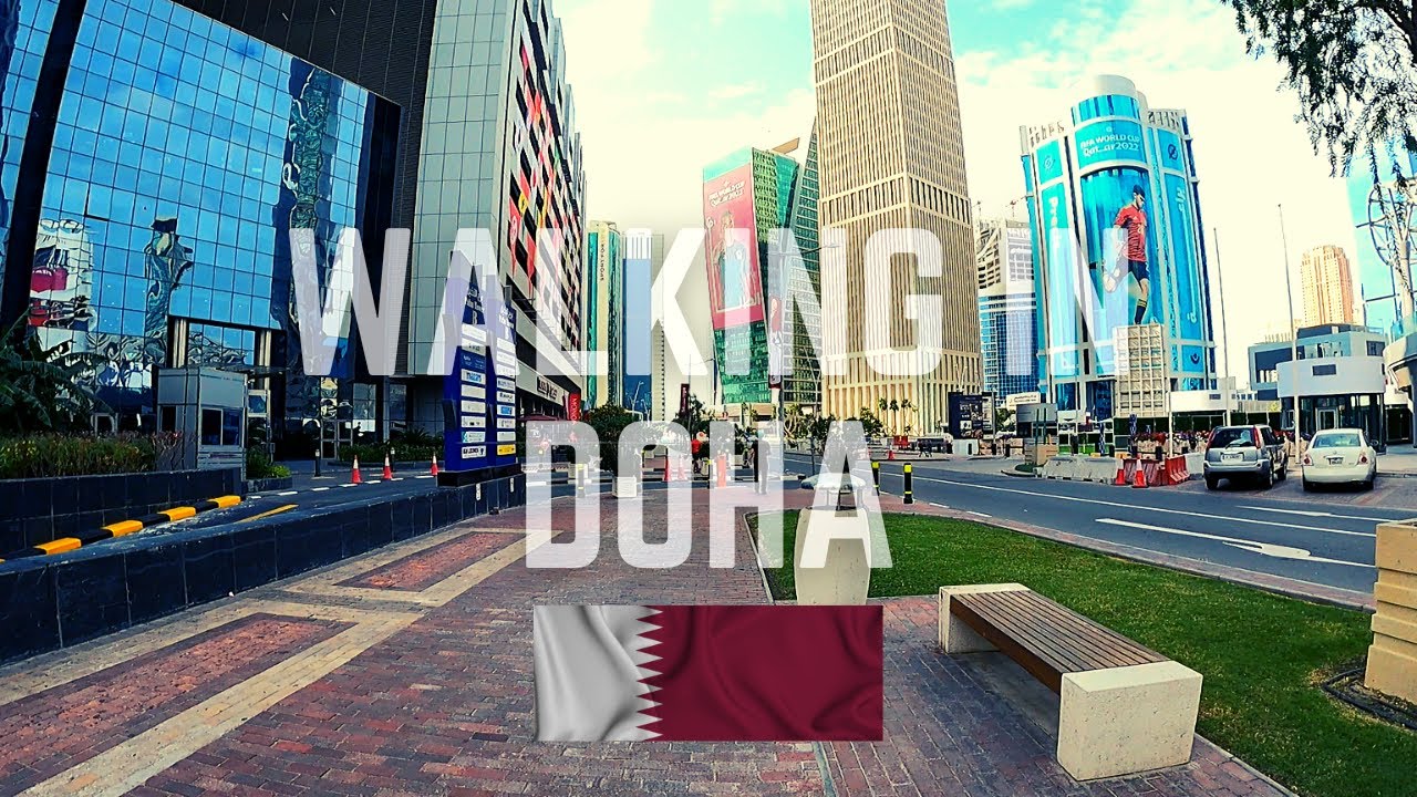 Walking in Doha, Qatar