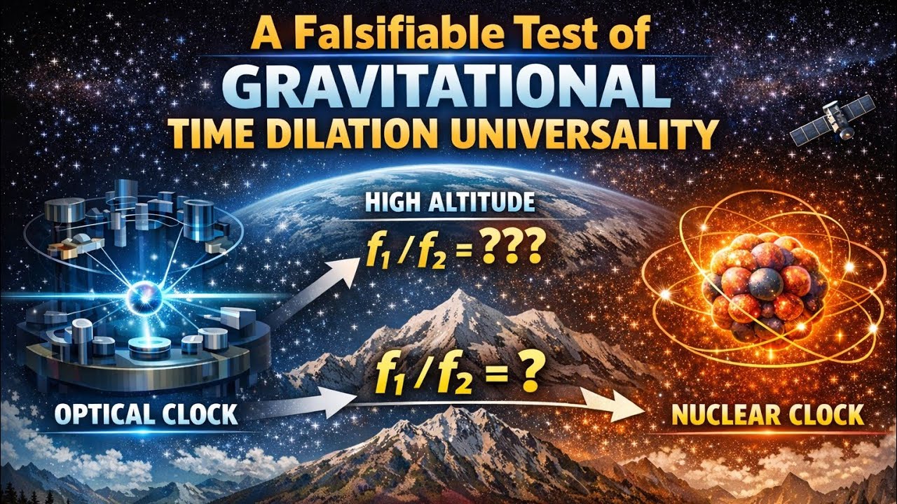 Falsifiable Experimental Test of the Universality of Gravitational Time Dilation
