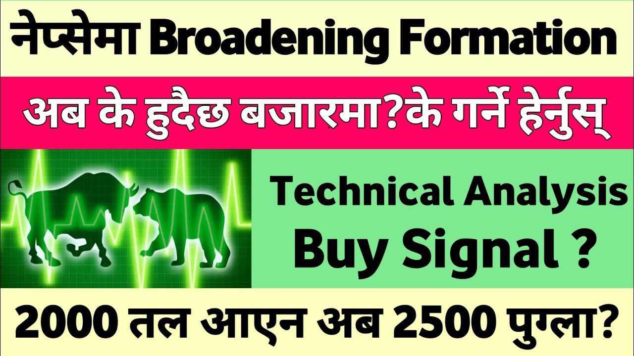 NEPSE मा बन्यो Broadening Formation 2500 सम्म पुग्ला| Share Market Nepal | Nepse Technical Analysis
