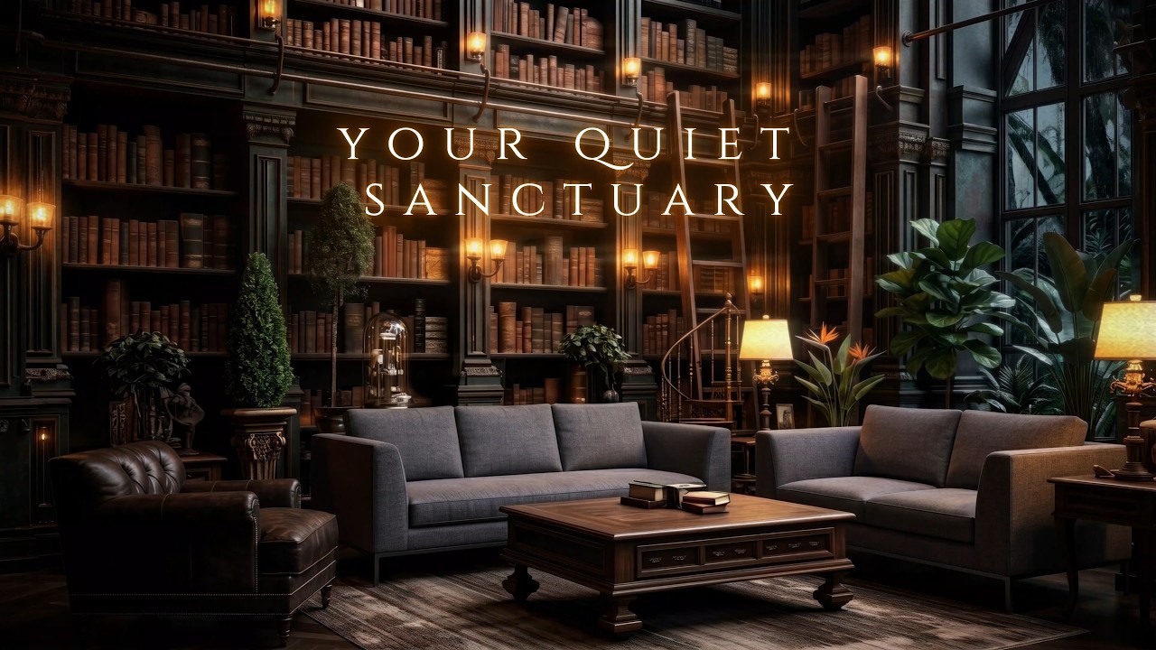 the unseen scholars. deep cello in a quiet library for solitary focus & deep work