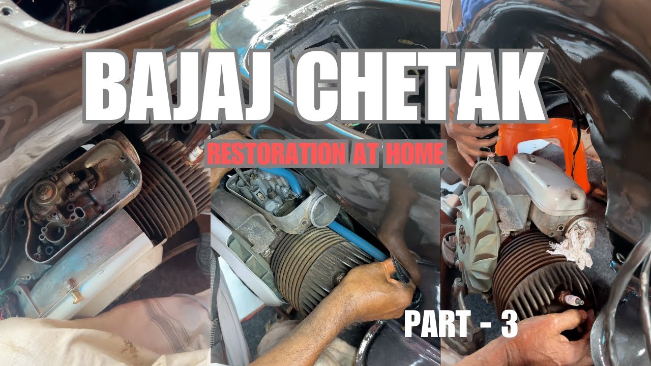 Chetak Scooter Restoration - Part 3 - 4K Vertical -  #hamarabajaj #chetak #scooterrestoration