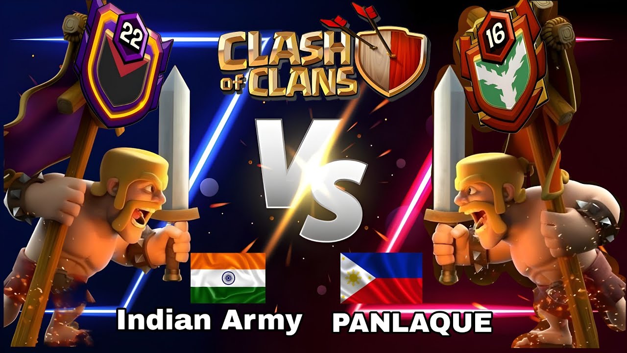 India 🇮🇳 vs Philippines 🇵🇭 | 50v50 Clan War | Full Power Battle 💥