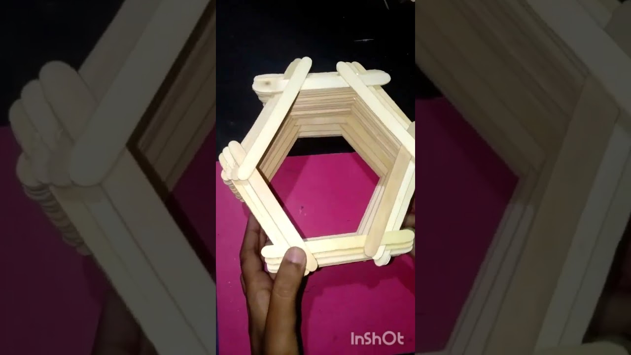 DIY lamp shade with ice-cream sticks 🔥🔥