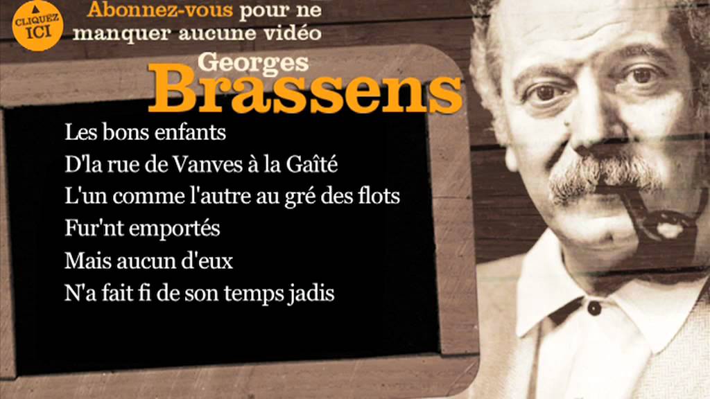 Georges Brassens - Le vieux Léon - Paroles ( karaoké)