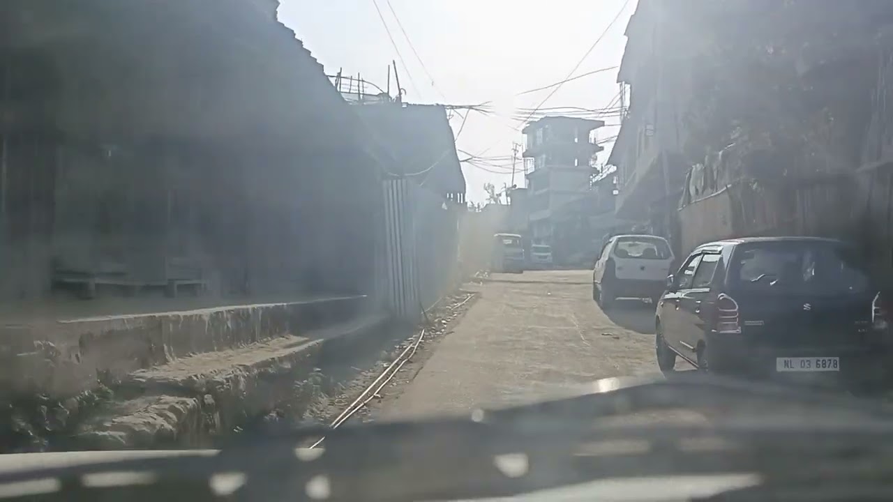 Travelling around tuensang town/#circular/#road.