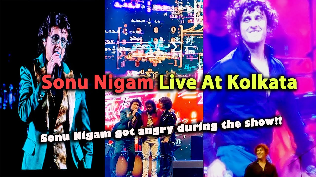 Sonu Nigam Live Full Concert in Kolkata 4K  || Sonu got Angry During the Show #sonunigam #kolkata