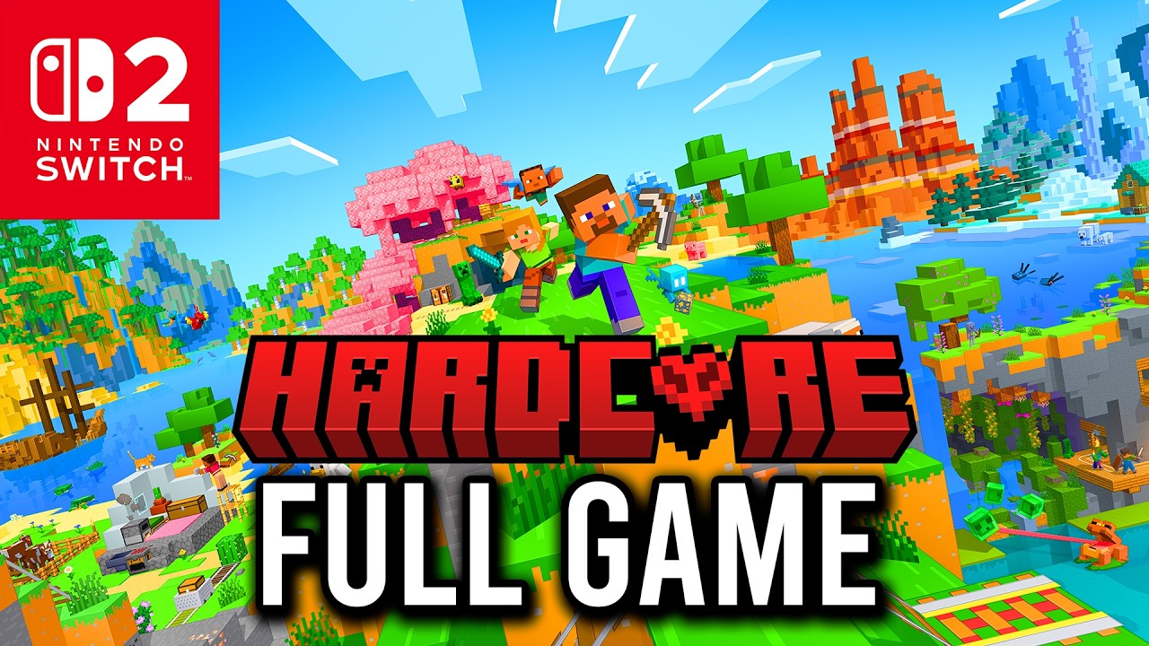 Minecraft Hardcore - Nintendo Switch 2 - 4K FULL GAME Walkthrough (No Commentary)