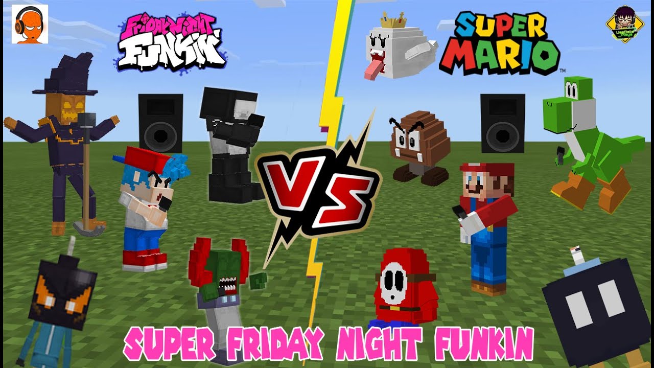 Friday Night Funkin [FNF] VS Super Mario Minecraft PE