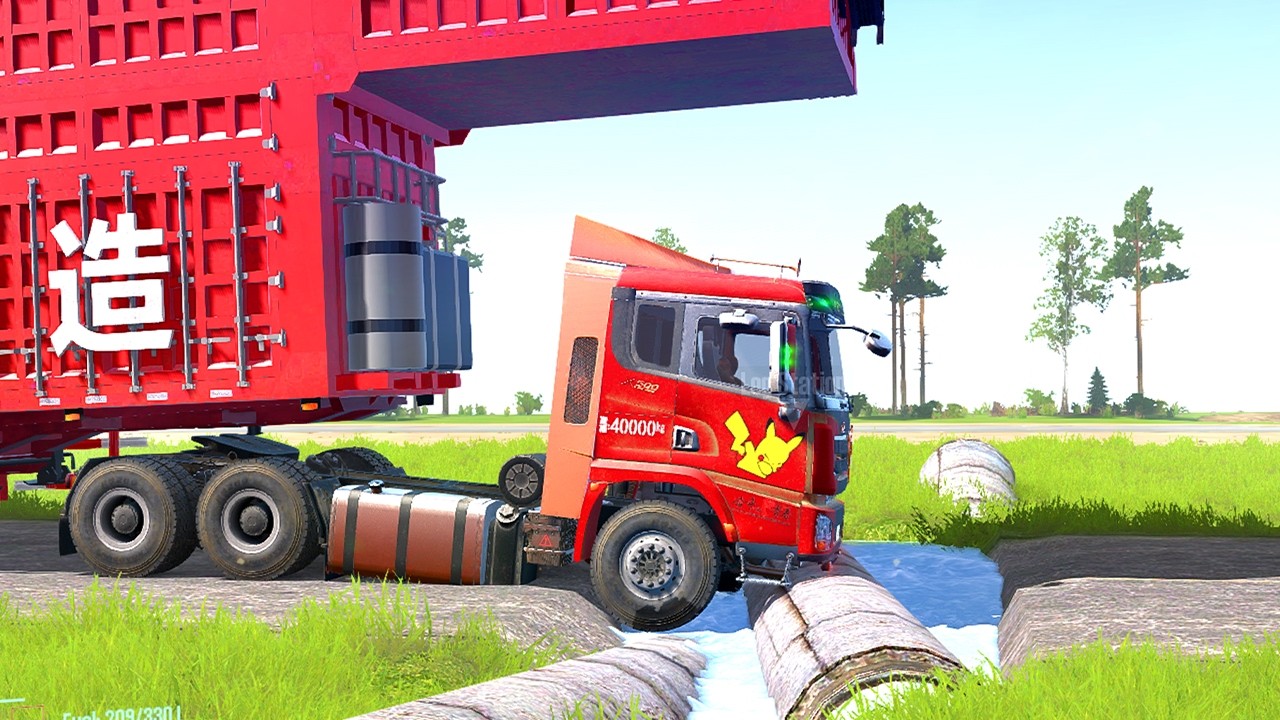 Trucks Almost Stuck on Giant Speed Bump | Driver Skills Gameplay | Game Daily99 #mudrunner