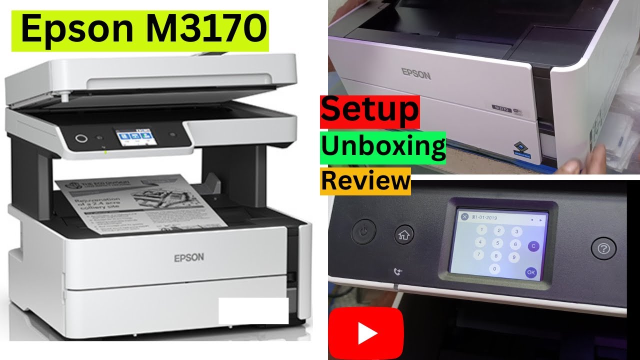 Epson M3170 Printer Unboxing | Epson M3170 Printer Full Setup | Epson M3170 Printer Full Review