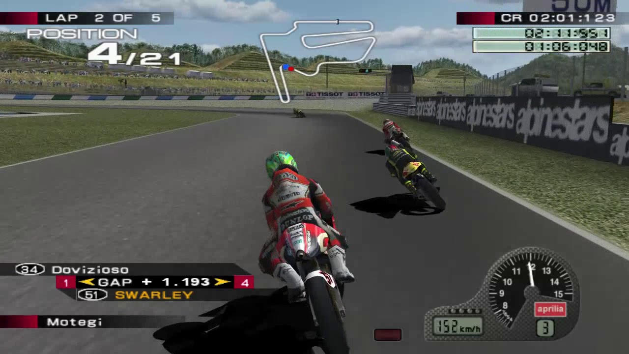 MotoGP 4 PS2 | Motegi | Aprilia RS125R | Safilo Carrera - LCR