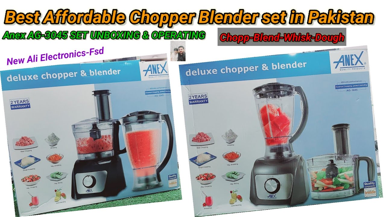 Best Affordable Chopper Blender set in Pakistan 🇵🇰 ||Anex AG-3045 unboxing & operating