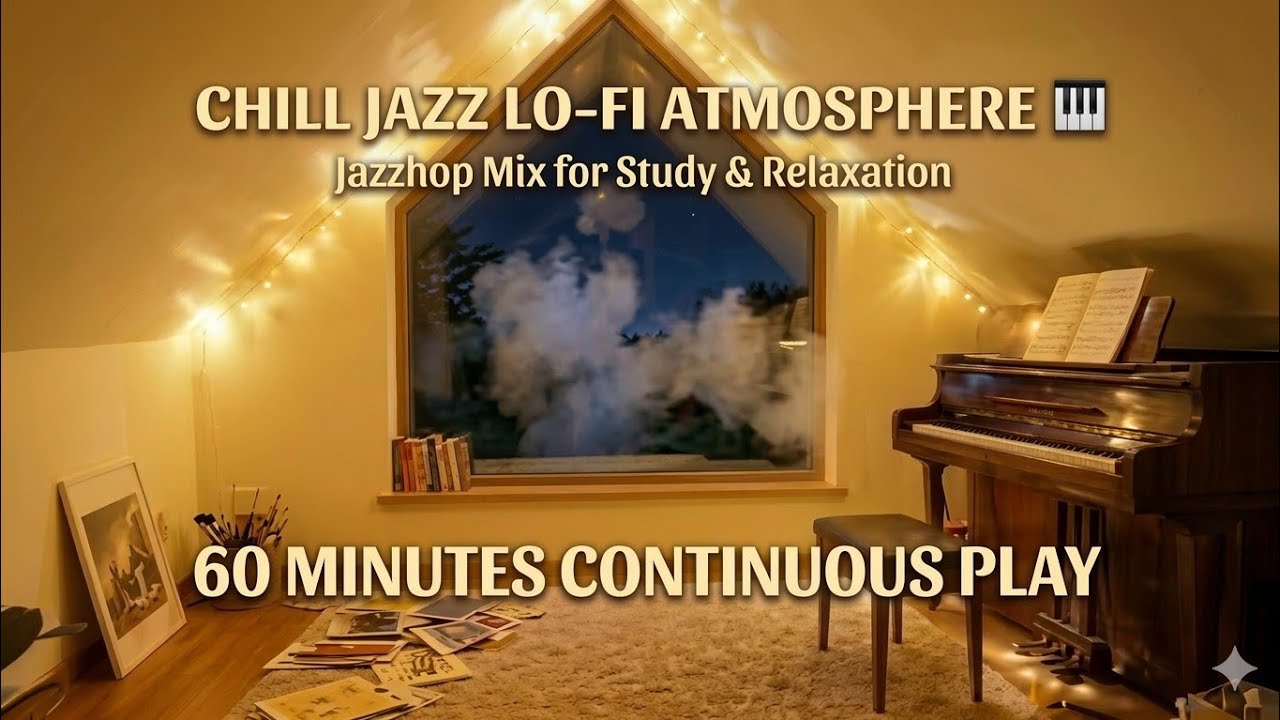 Smooth Jazz Lo-fi Vibes 🎹 | 62 Min Jazzhop Mix for Study & Relaxation