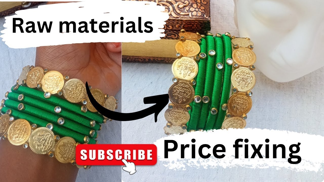 From Raw materials to price fixing|budget friendly bagel set #youtube #silkthreadbangle #freeclasses