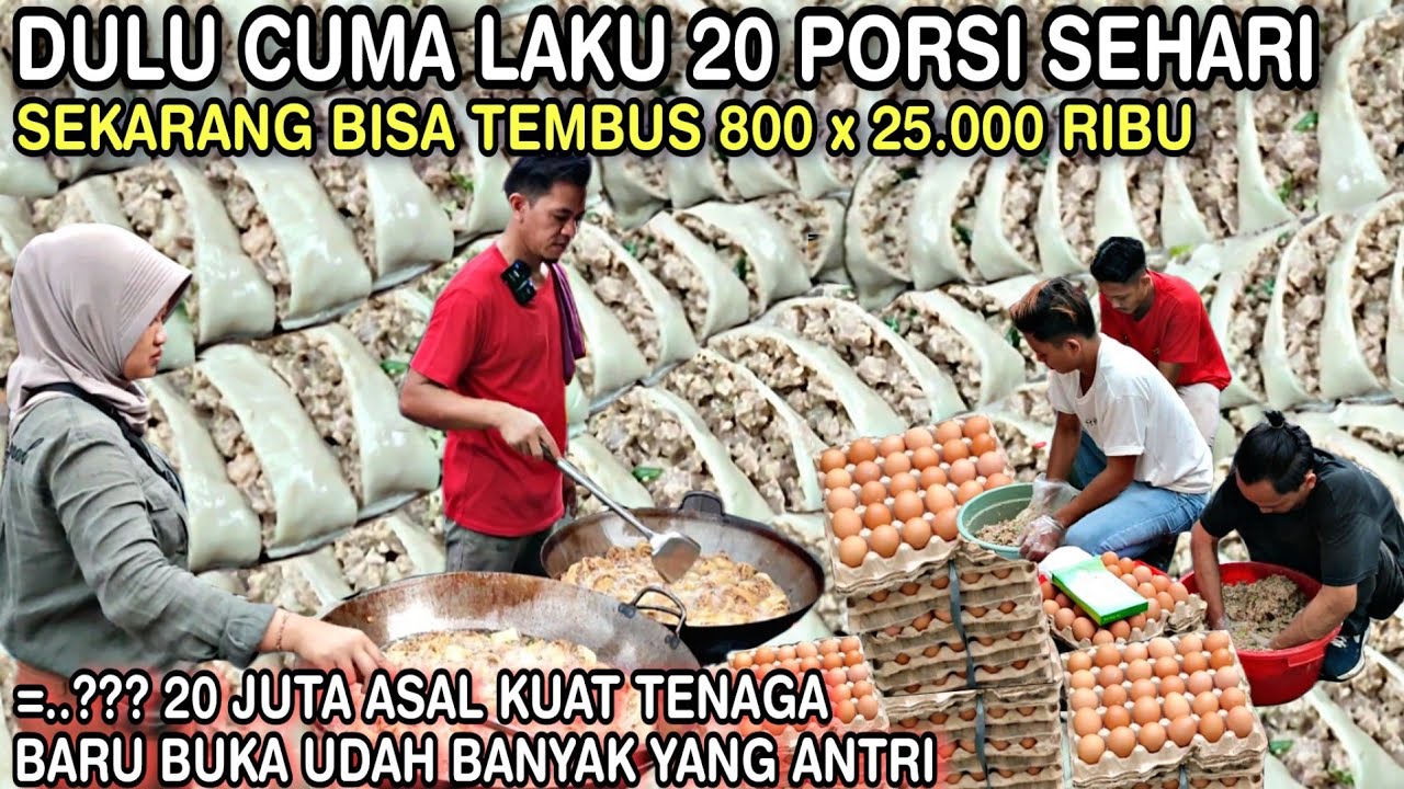 PASUTRI BERHASIL USAHA INI BARU BUKA || UDAH BANYAK YANG ANTRI RAUP 20 JUTA Sehari ASAL KUAT TENAGA