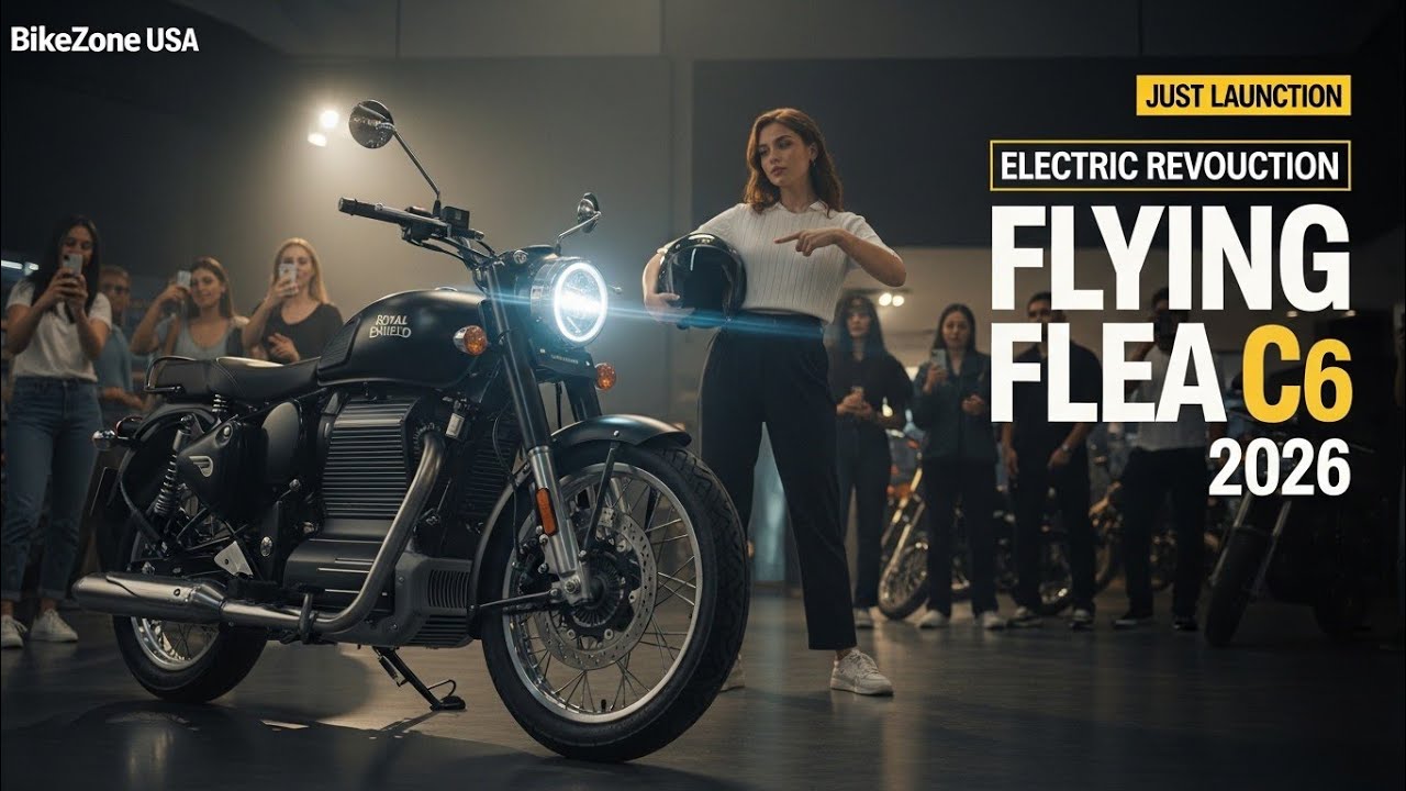 Royal Enfield Flying Flea C6 Electric Motorcycle ⚡ Retro EV Beast Revealed | BikeZone USA