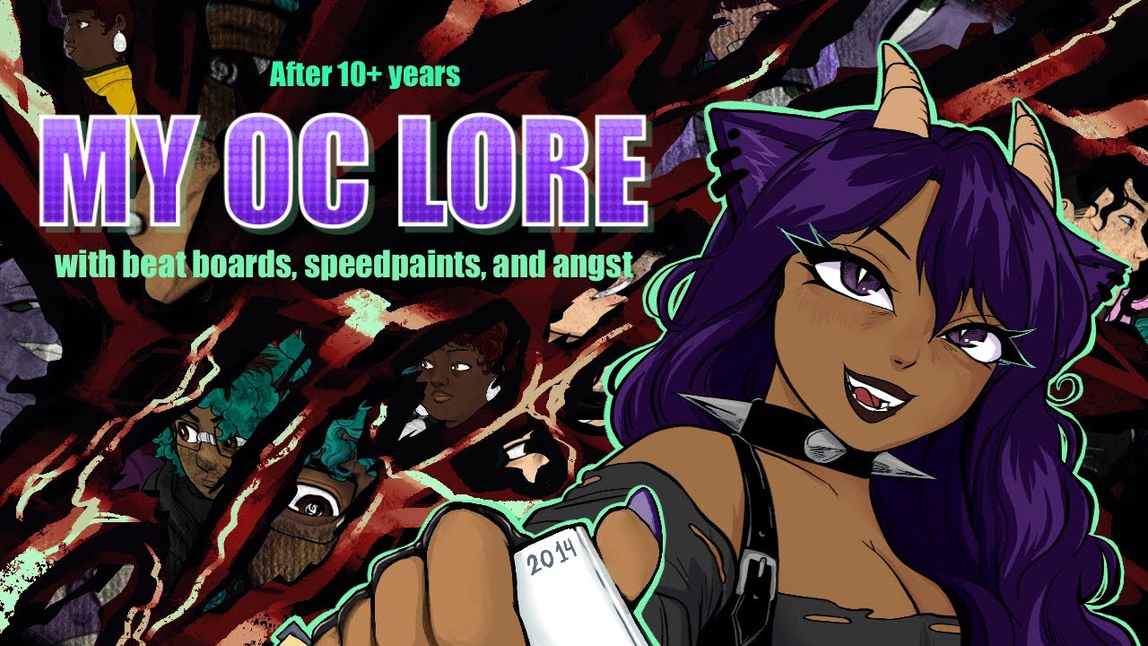 Explaining My OC Lore (with speedpaints + beatboards)
