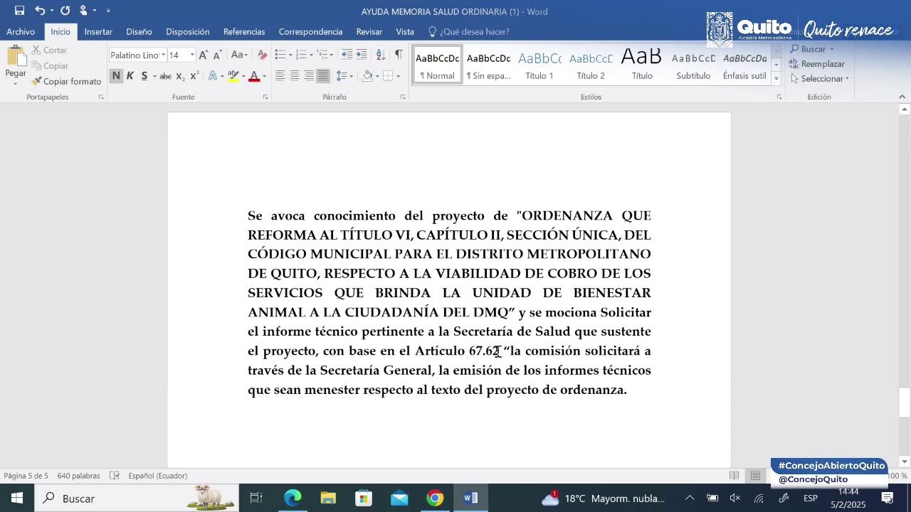 Sesión No. 032 Ordinaria de la Comisión de Salud