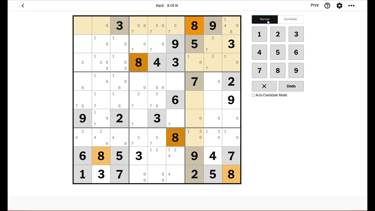 NYT Sudoku Hard Today Answer  | March 15, 2026