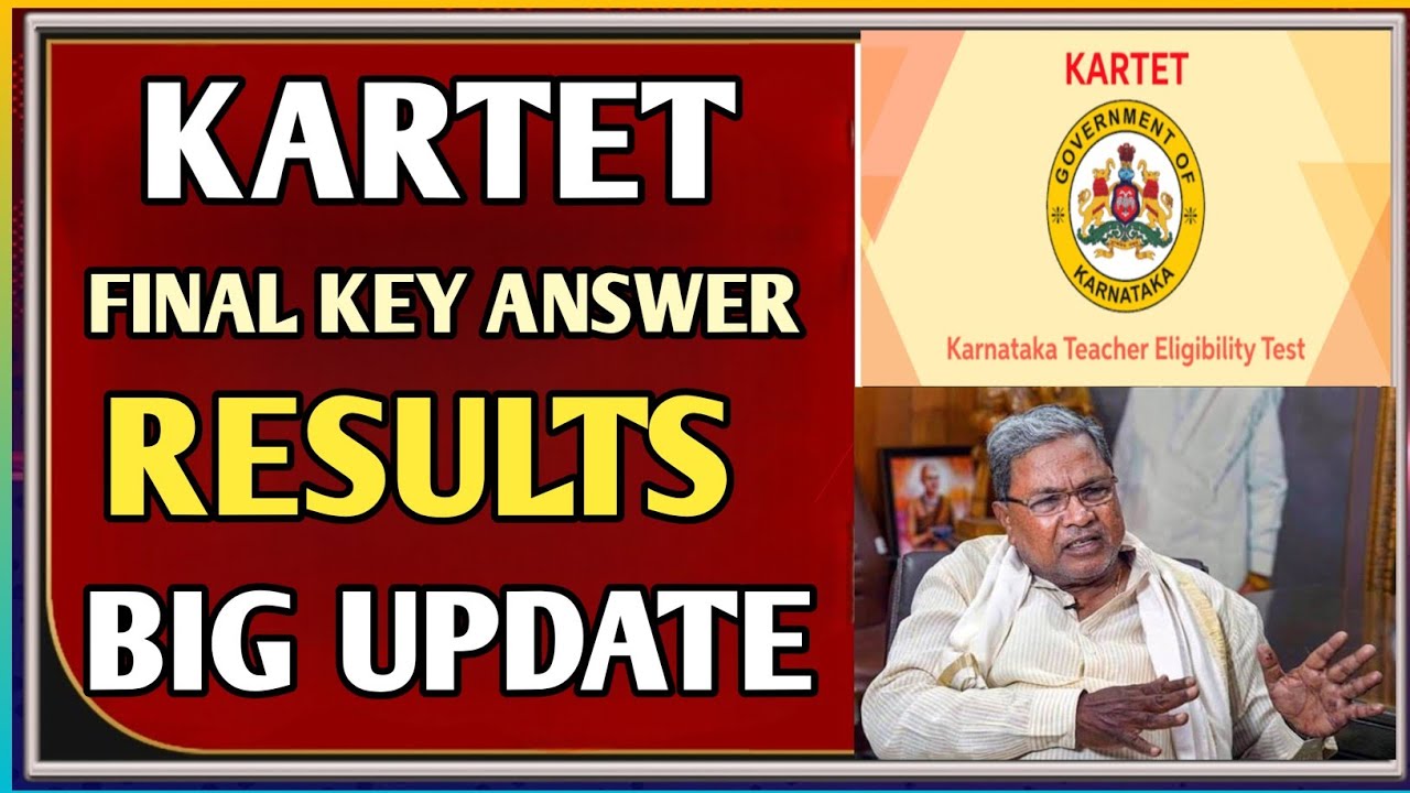 KARTET Result & Key Answer Big Update Today 🔥 | Final Key Answer Changes? | Karnataka TET