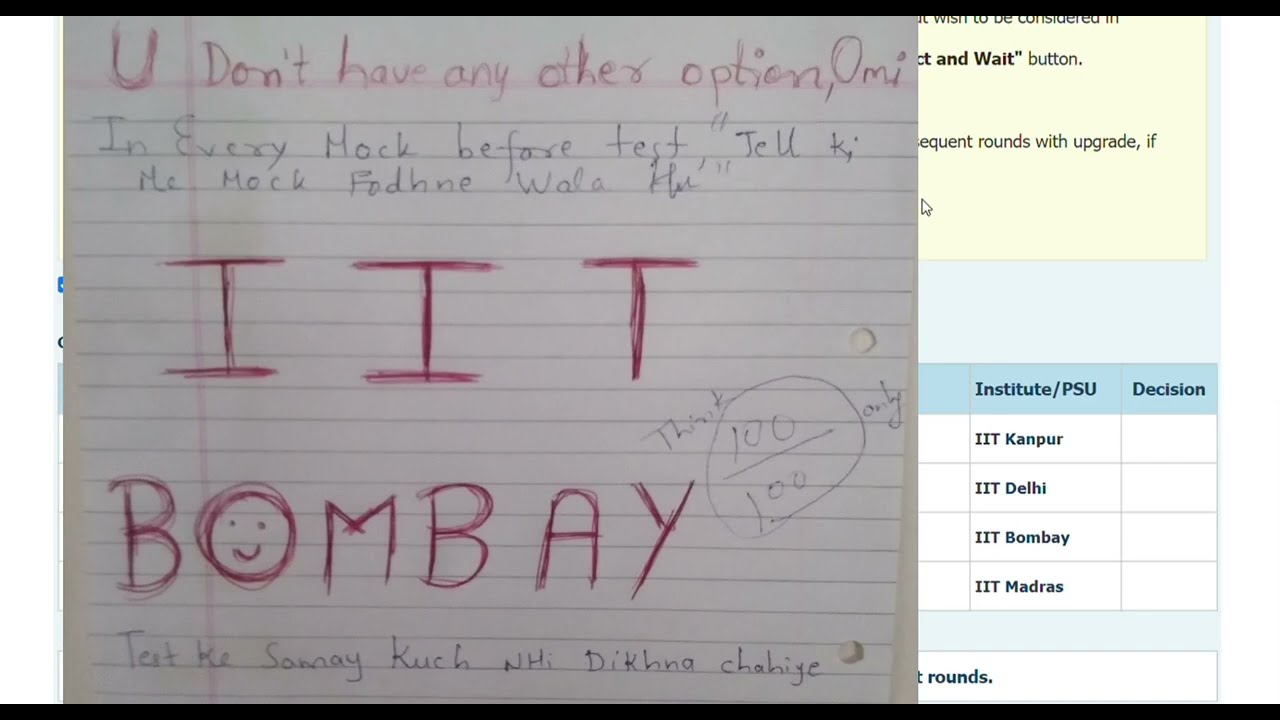 💥🥳😌  IIT Bombay it is ... 💀💀