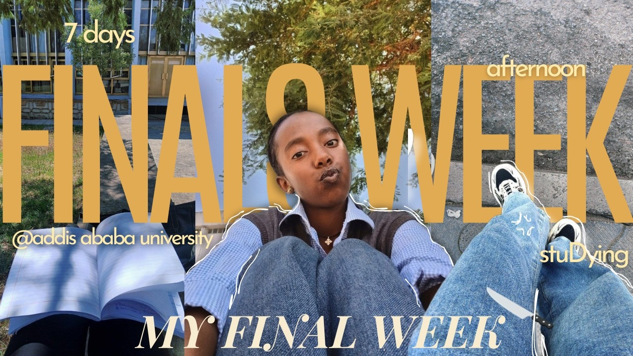Finals week OR MY FINAL WEEK🔪📚😭 | 7days of FINAL EXAM *freshman* @aau