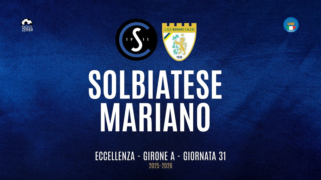 [HIGHLIGHTS] Eccellenza Girone A 25/26 | Giornata 31 | Solbiatese - Mariano