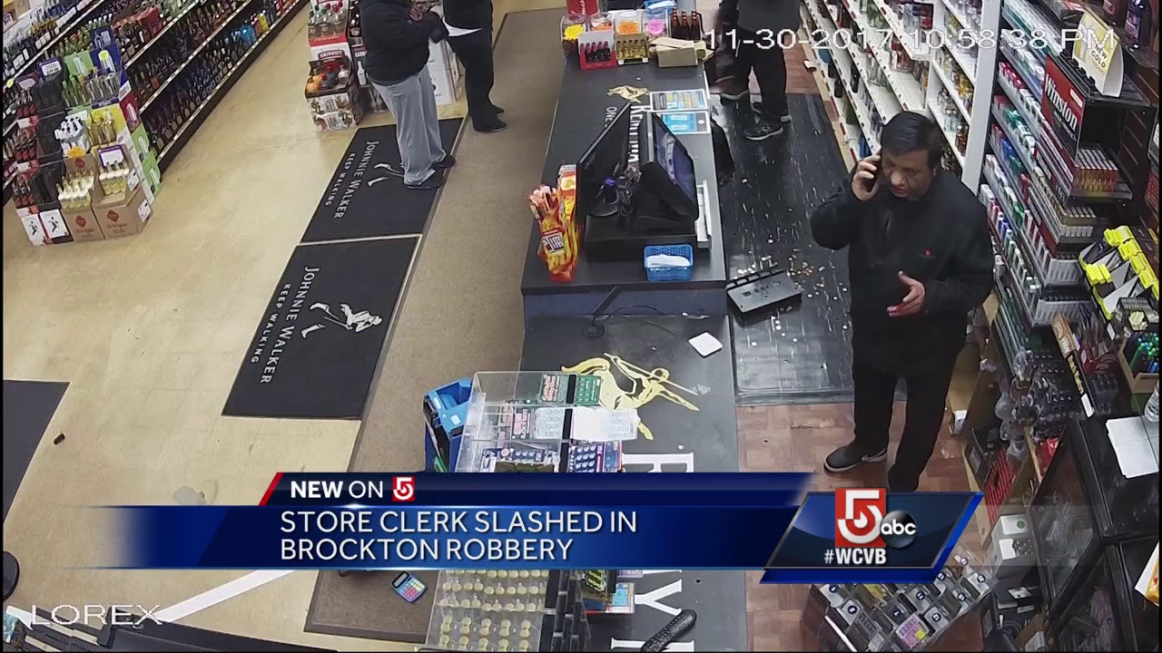 Video captures violent robbery at liquor store