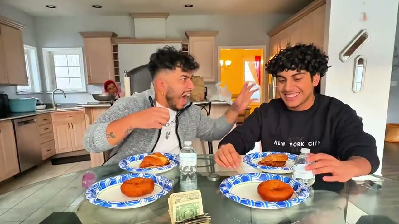 Brother vs Me — $100 Donut Eating Challenge 😱 | Sudan Vlogs