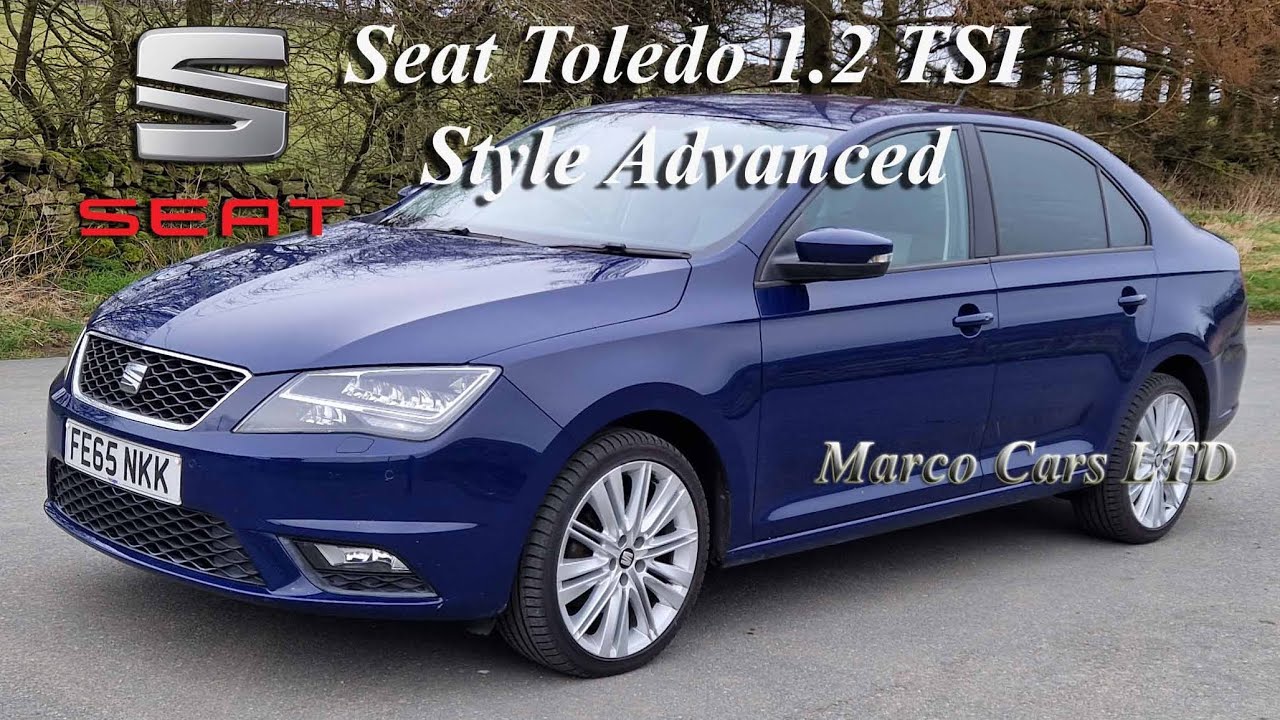 Seat Toledo 1.2 TSi Style Advanced Euro 6 Petrol 5 door manual hatchback Mark 4 KG 2015 in Navy Blue