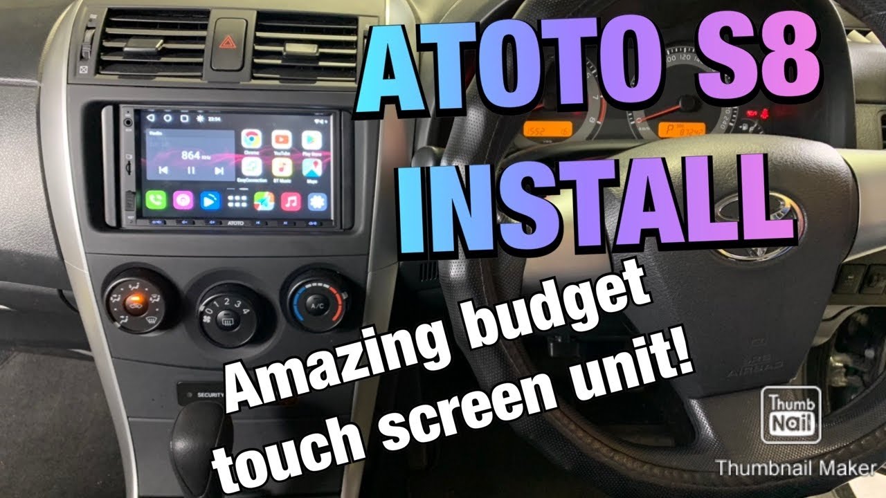 ATOTO S8 DOUBLE DIN INSTALL IN A 2013 TOYOTA COROLLA