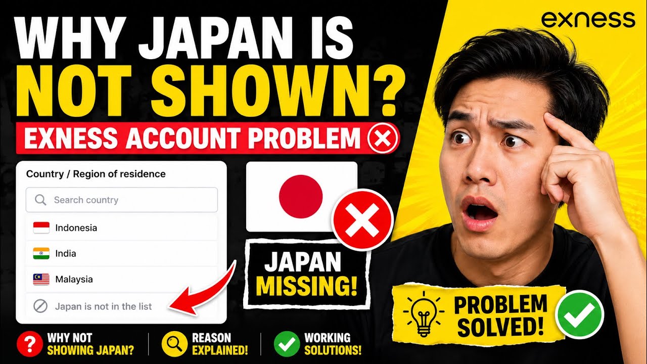     Why Japan Is Not Showing in Exness? | Exness Account Problem Solved. #exness #exnessproblem 