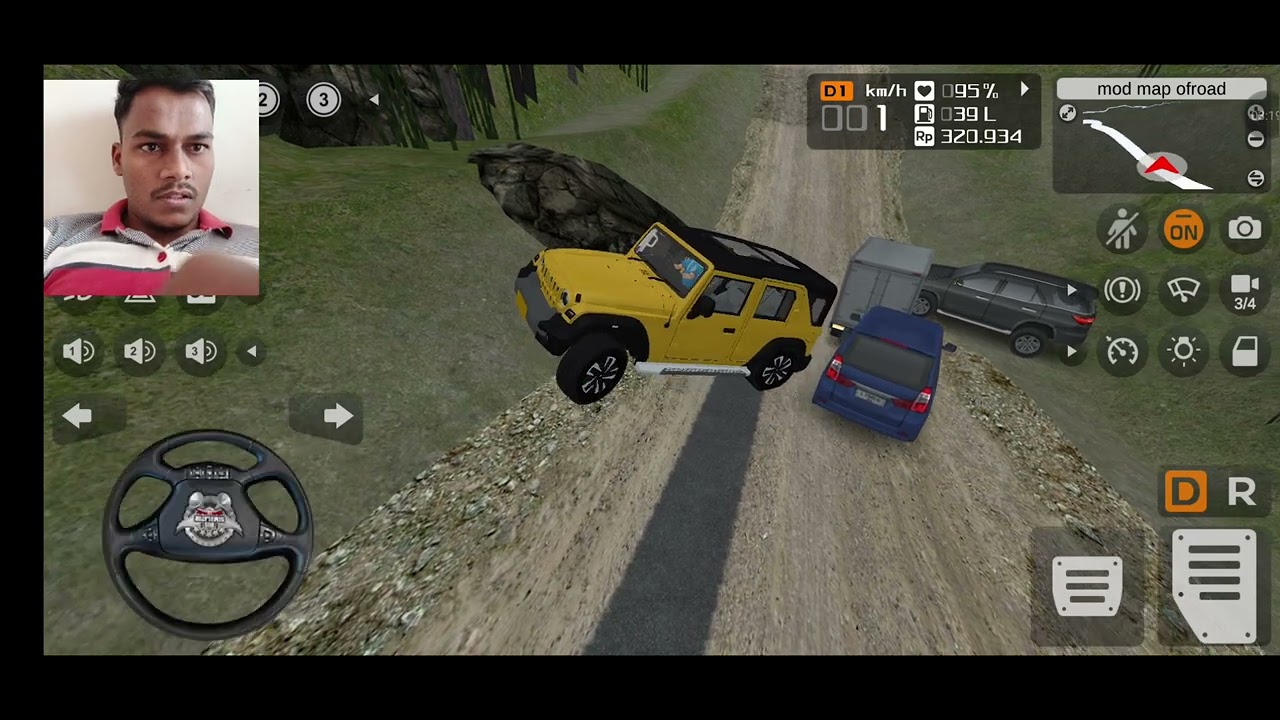 Thar Offroading Dangerous ROAD | #bussid #gameplay #kirangholave 