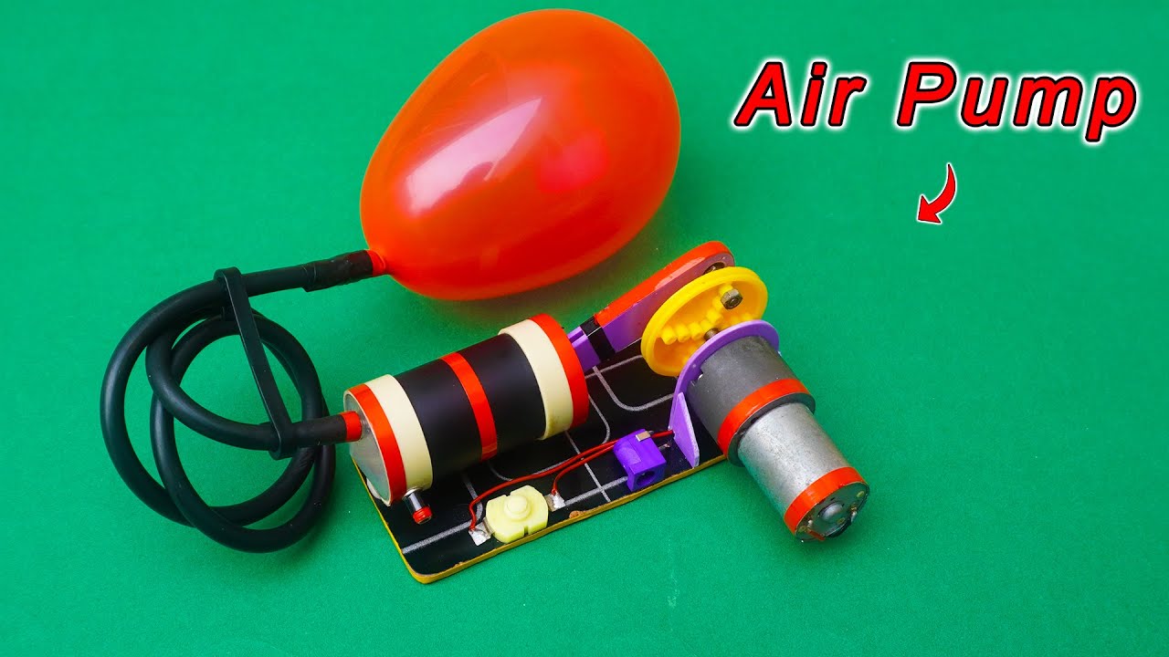 Как сделать мощный воздушный насос дома | Мощный мини-гидравлический воздушный насос своими рукам...