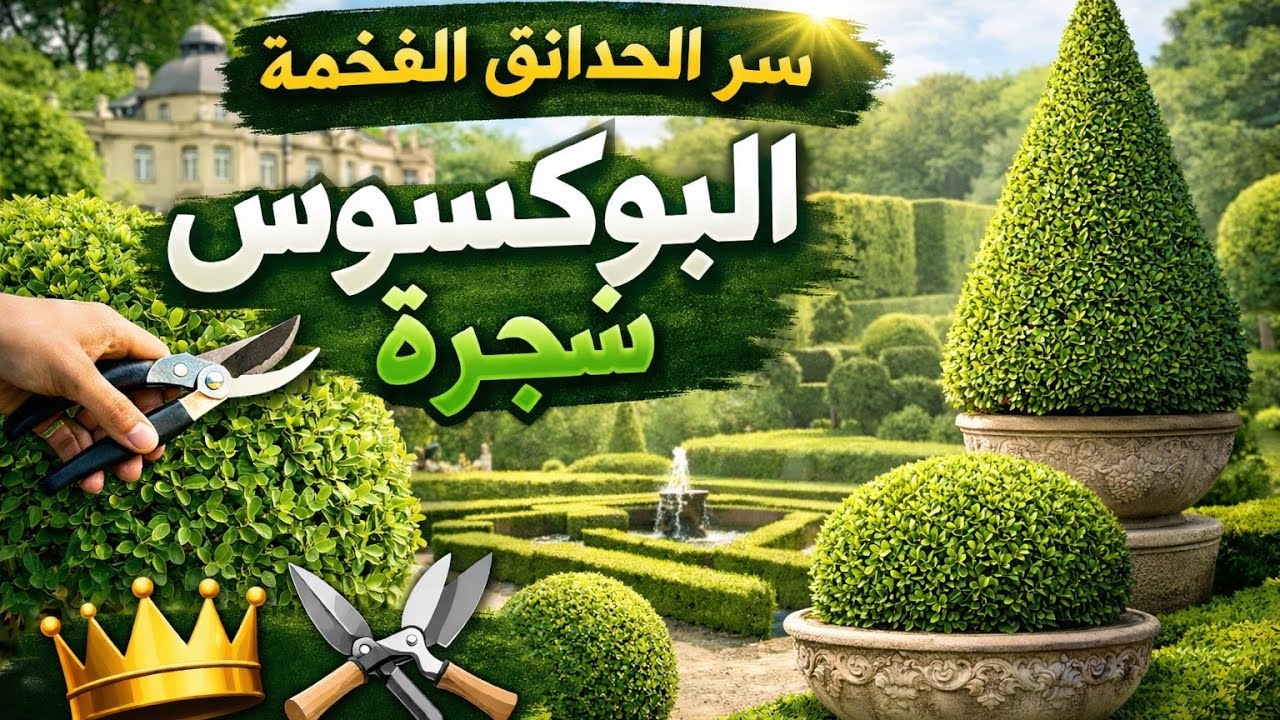 شجرة البوكسوس: سرّ الحدائق الفخمة والأشكال الهندسية