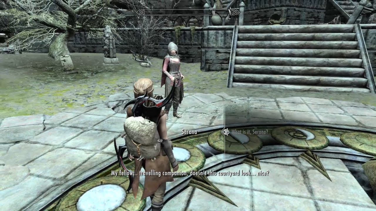 Serana asks about beer, urge to feed, and attempts flirting (SDA mod) - Skyrim, The Elders Scrolls V