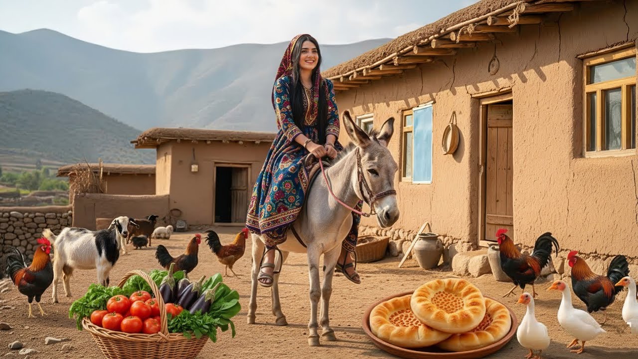 Village Life In Iran: Amazing Cooking & Donkey Riding