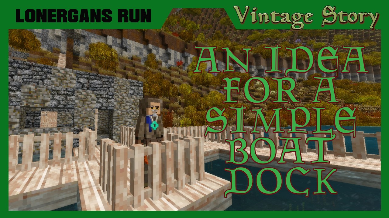 Vintage Story - Building A Simple Boat Dock
