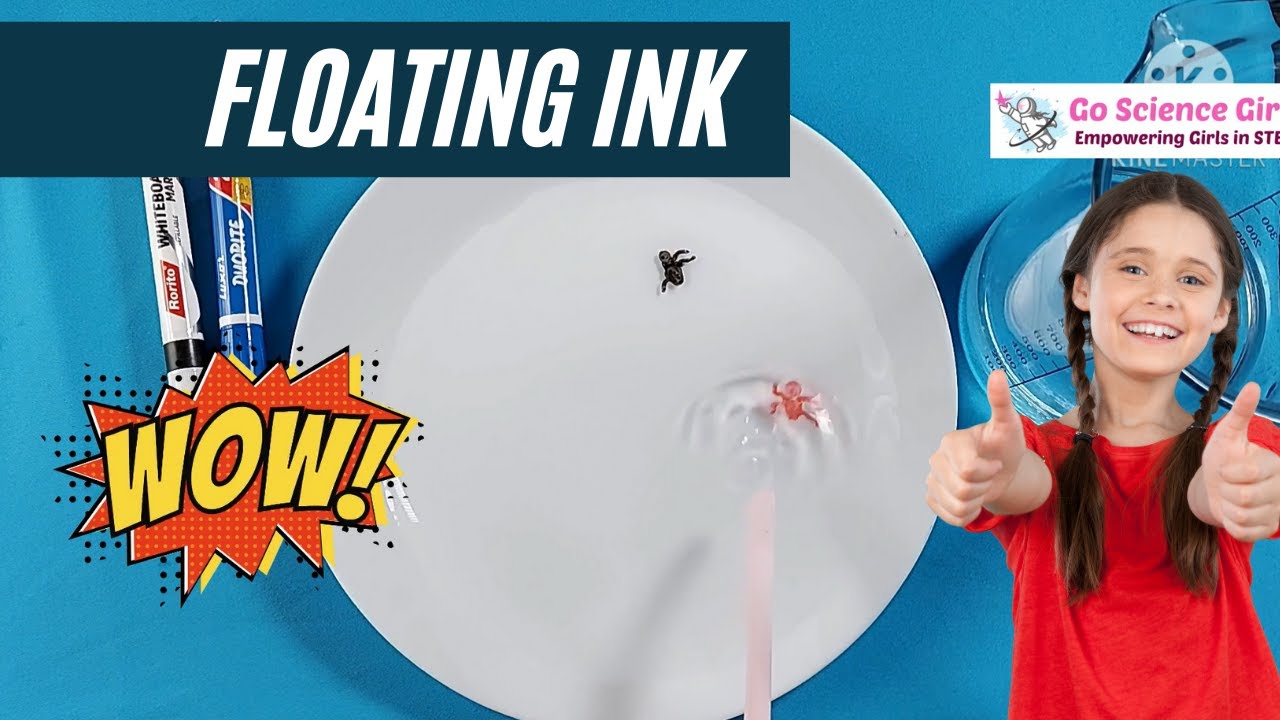 Floating Ink on Water - Science Experiment for Kids