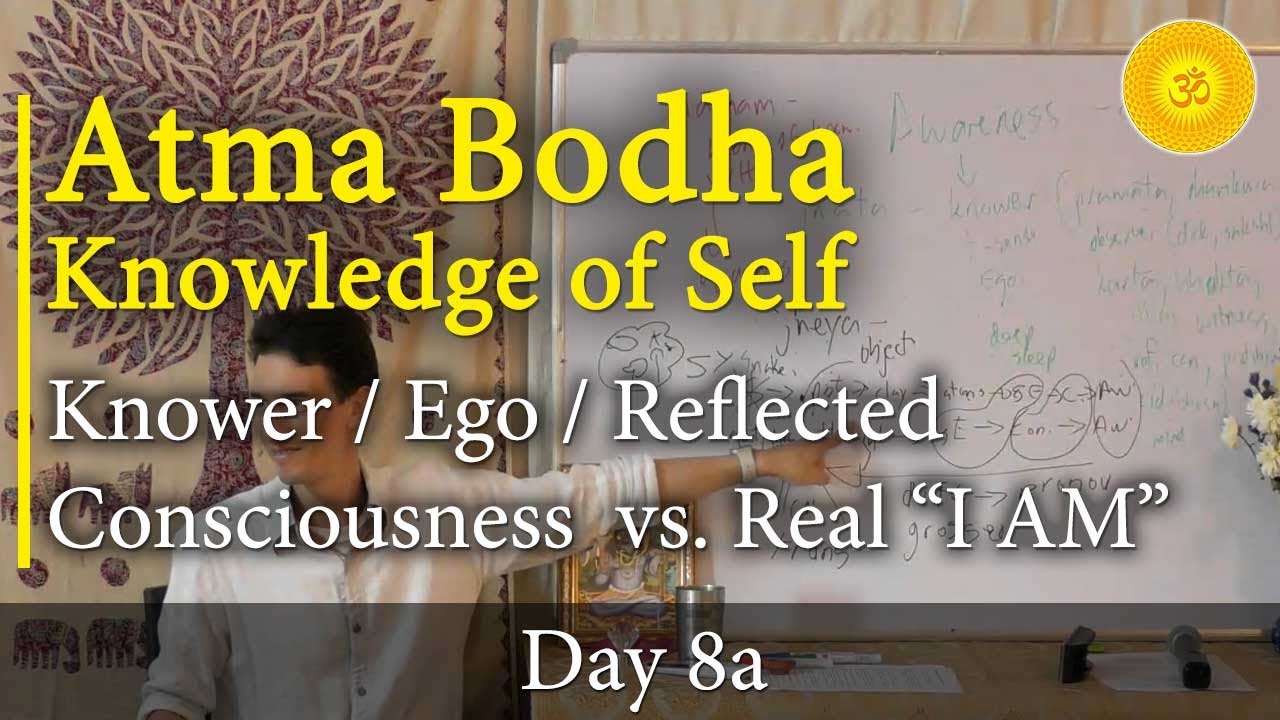 8A - Atma Bodha (Self-Knowledge): Knower, Ego, Reflected Consciousness vs. Pure Awareness