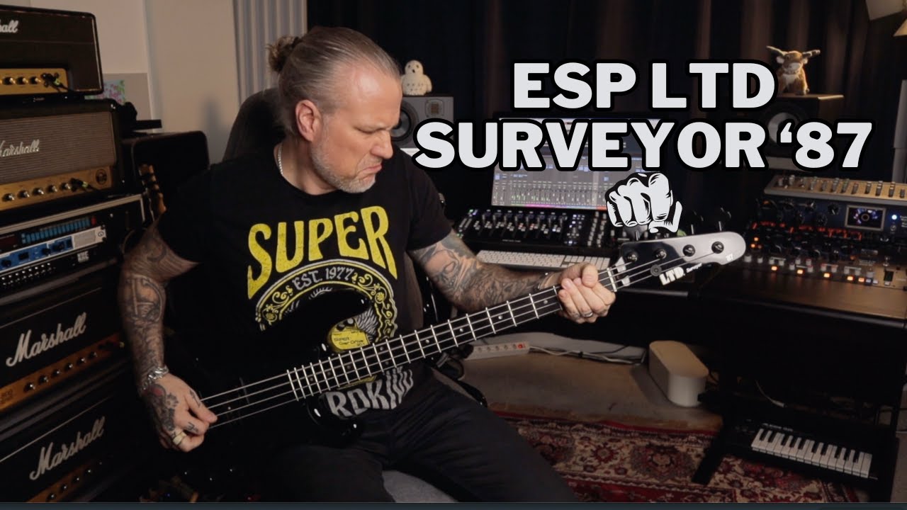 ESP LTD Surveyor '87 Bass | Faithful Recreation from ESP's 1987 Catalog