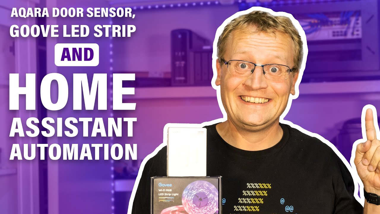 Aqara Door Sensor, Govee LED Strip and Home Assistant Automation