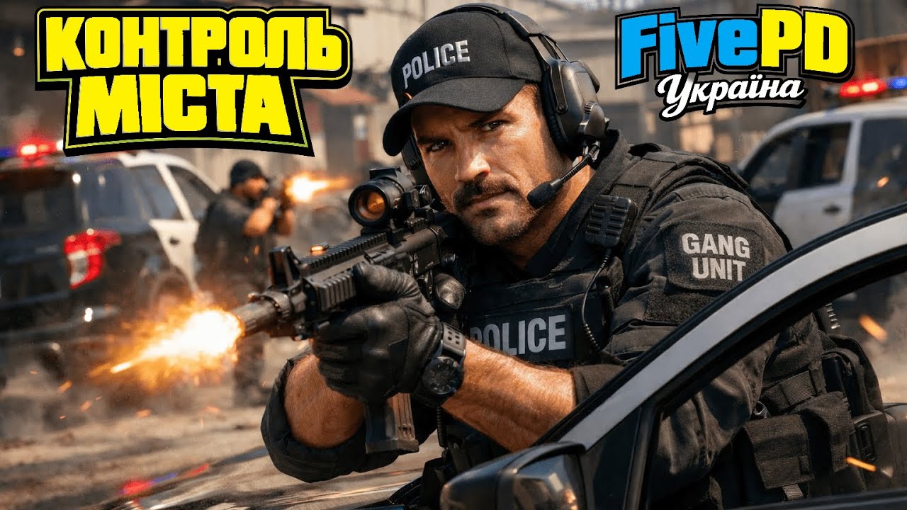 GTA 5 FivePD RP українською | СПЕЦПІДРОЗДІЛ ПРОТИ БАНД 🚨 | FiveM