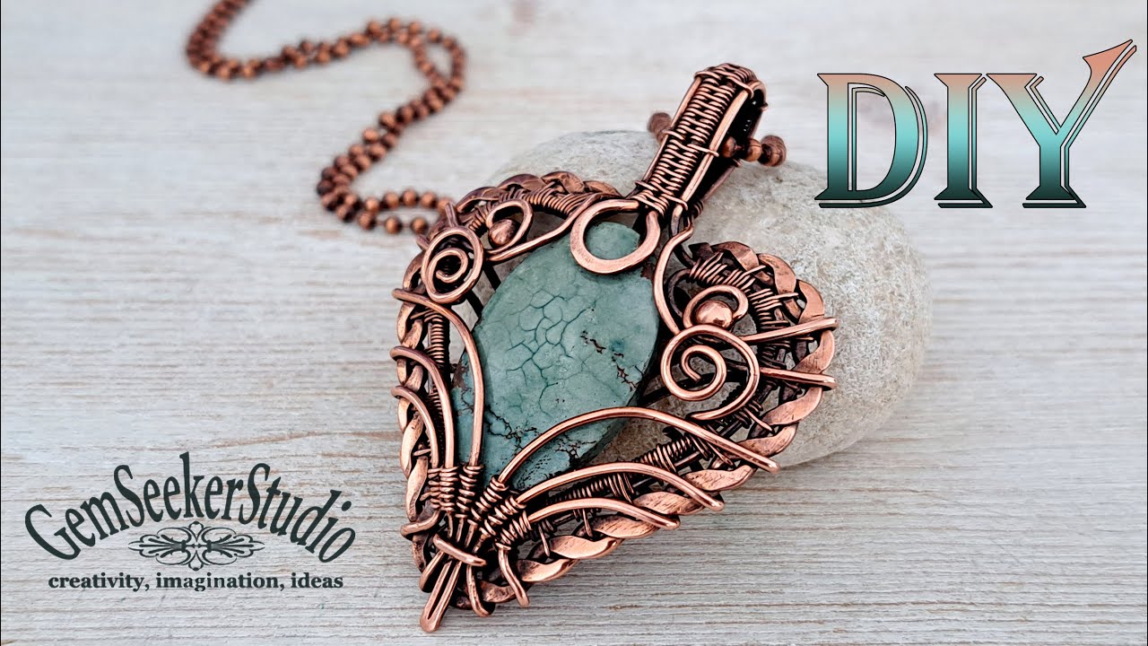 Decorative Twisted wire pendant. Wire Wrapping Tutorial: Creating Stunning Art from Ordinary Wire