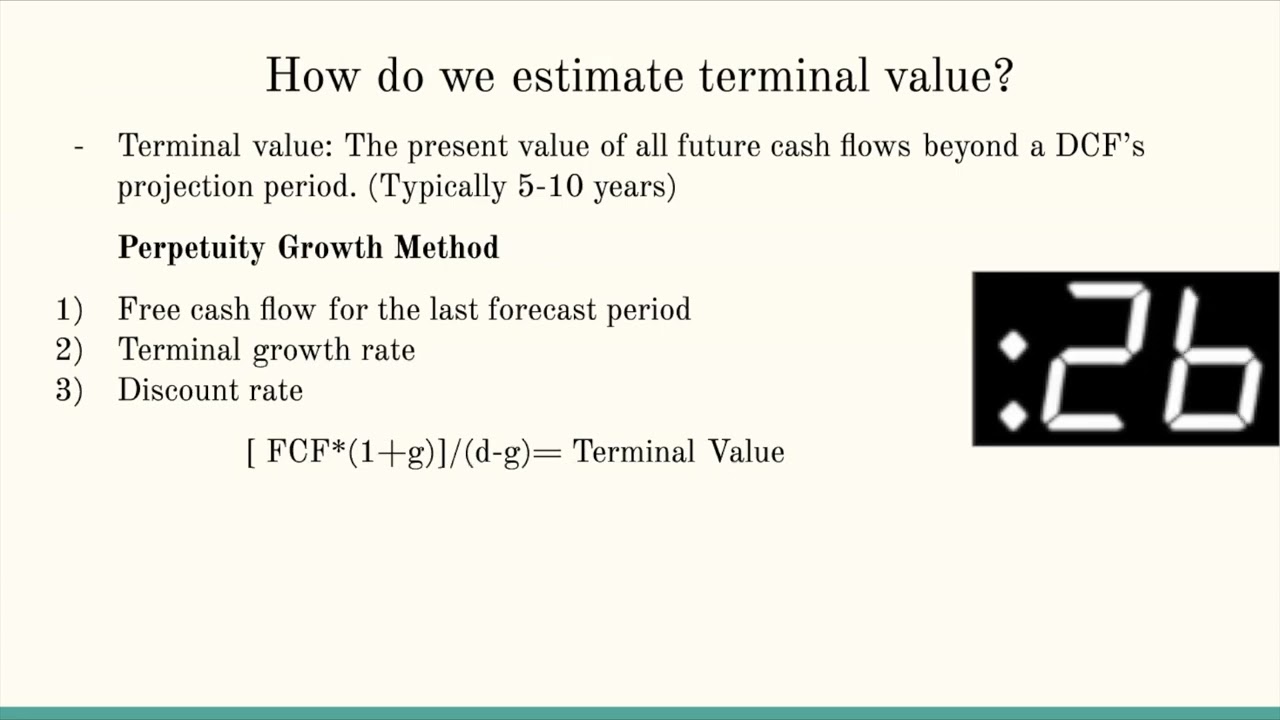 Estimating Terminal Value