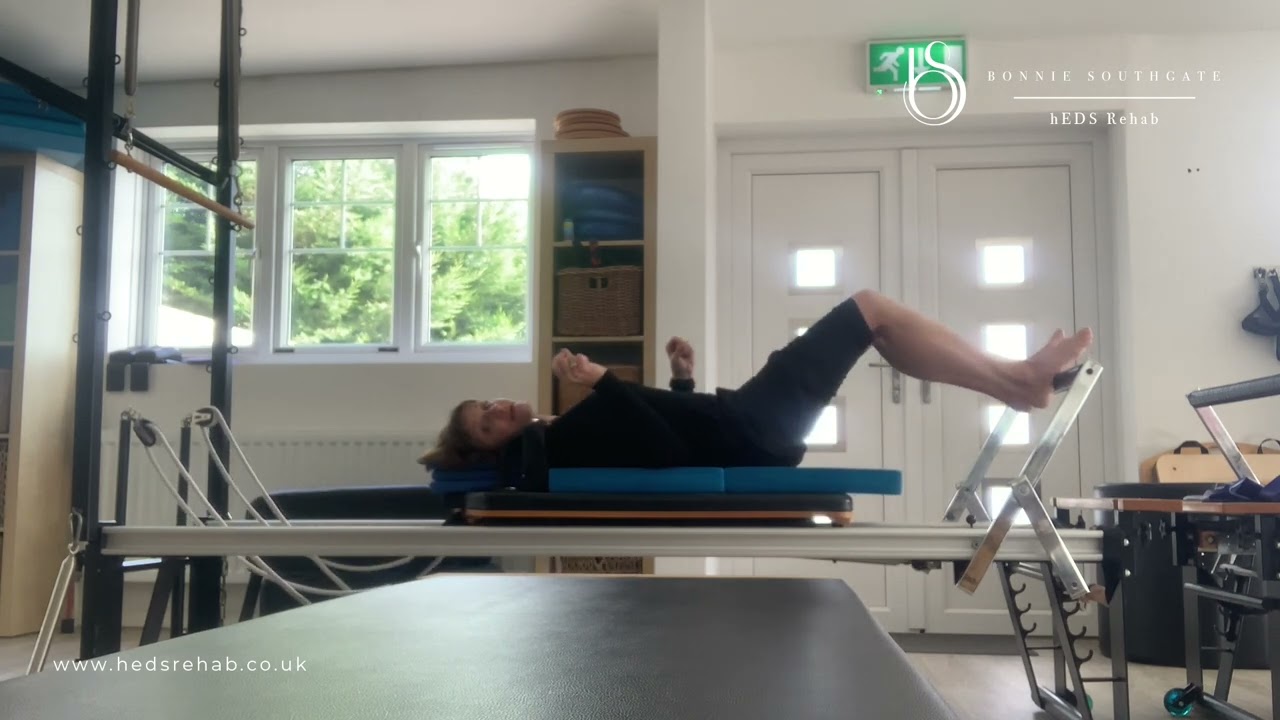 Tips for Hyperextended knees on the Pilates Reformer | Bonnie Southgate | hEDS Rehab