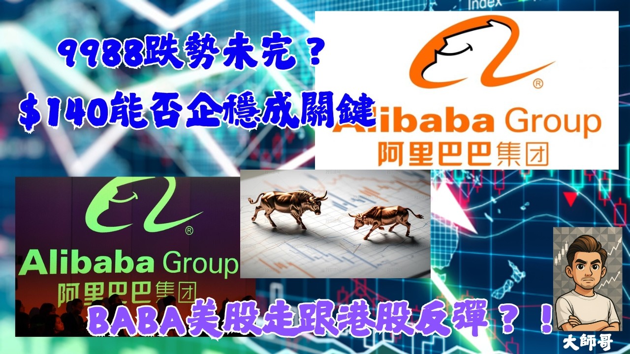 9988.hk + BABA.US - 【纏論警報】阿里雙股同步失守關鍵位！是30分鐘圖「下跌筆延伸」的加速段，還是日線級別「第三類賣點」的強勢確立？ 🚨📍🔻