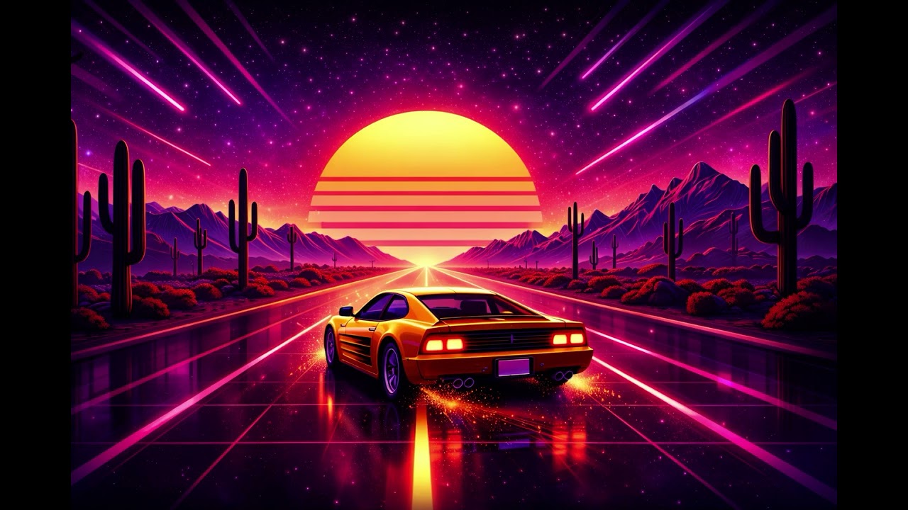 Synthwave Background Music 🌃 Retro Neon Vibes