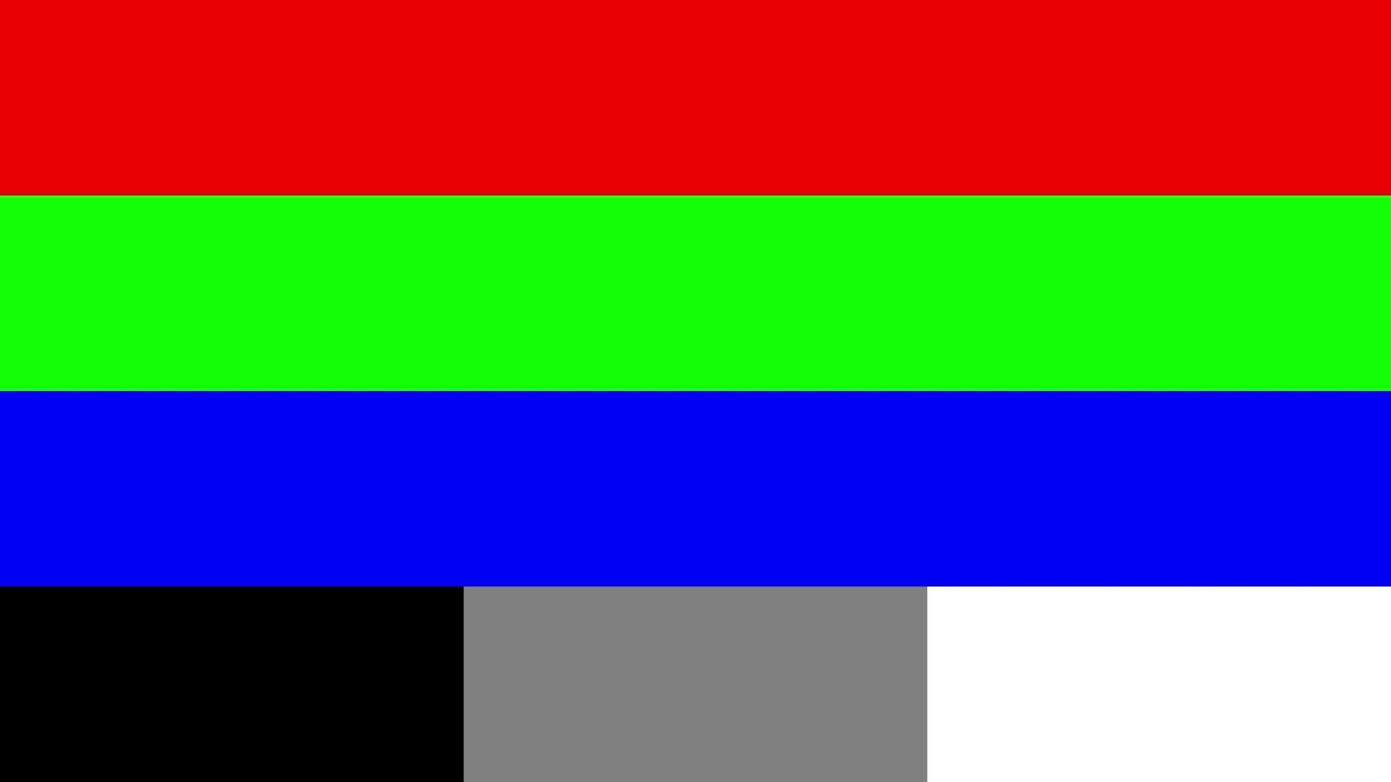 RGB + Grayscale Test Screen (4K UHD, 1 Hour) — Monitor Calibration & Color Uniformity | ZNSLab